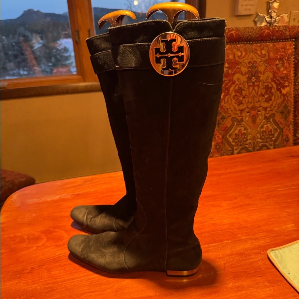 Tory Burch suede knee high boots